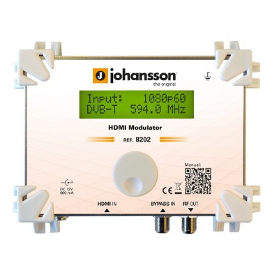 HDMI moduliatorius Johansson 8203-AV keitikliai