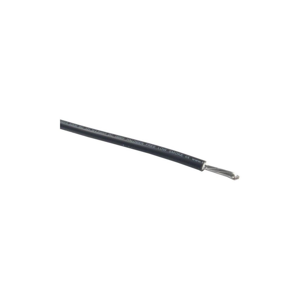 Saulės kabelis 4 mm2, 1500 V, juodas-Kabeliai Saulės kabelis 4 mm2, 1500 V, juodas-Kabeliai