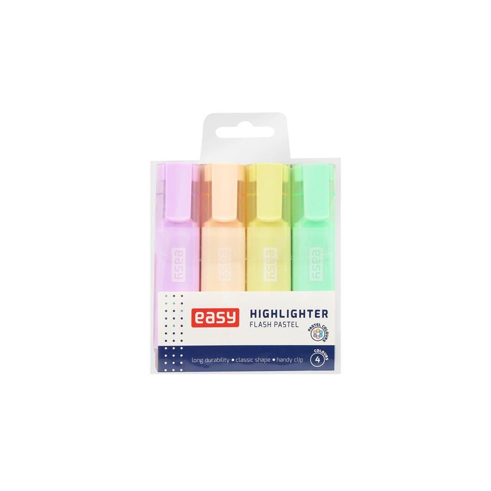 Žymeklis EASY FLASH PASTEL 4vnt-Tapyba, piešimas