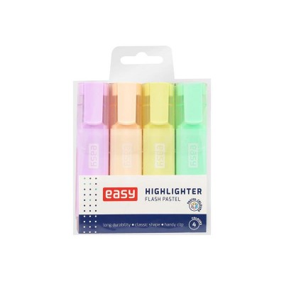 Žymeklis EASY FLASH PASTEL 4vnt-Tapyba, piešimas