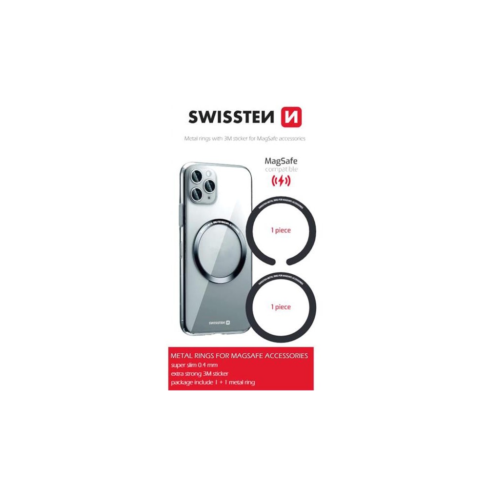 Metalinių poveržlių rinkinys SWISSTEN, skirtas "MagSafe"