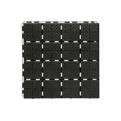 Sodo plytelė EASY SQUARE juoda 40x40cm - 1,5m2-Sodo reikmenys