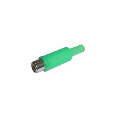 RCA kištuko kontaktas (plastikinis) žalias-Komponentai