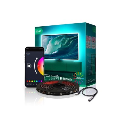 Išmanioji LED juosta 5V 20LED/m IP44 5W RGB NOUS F8 3m