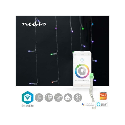 Išmanioji LED kalėdinė grandinė NEDIS WIFILXC01C180 3m WiFi