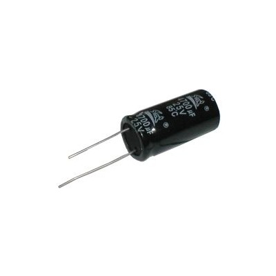 Elektrolitinis kondensatorius 4G7/25V 16x30mm rad.C-Komponentai