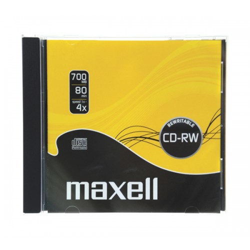 CD-RW 700MB MAXELL 4x 1PK JC perrašomas-Namams ir Laisvalaikiui