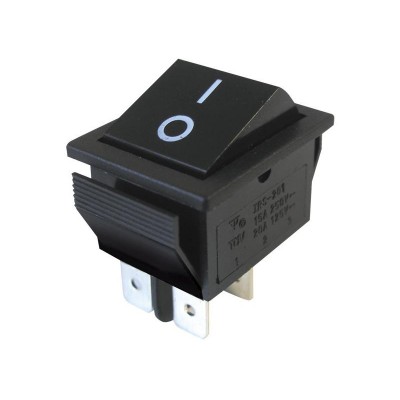 Klavišinis jungiklis 2pol./4pin ON-OFF 250V/15A -