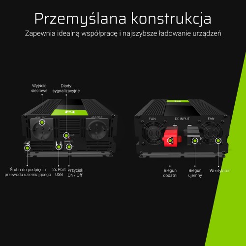 Green Cell Maitinimo inverteris 12V 230V 3000W/6000W