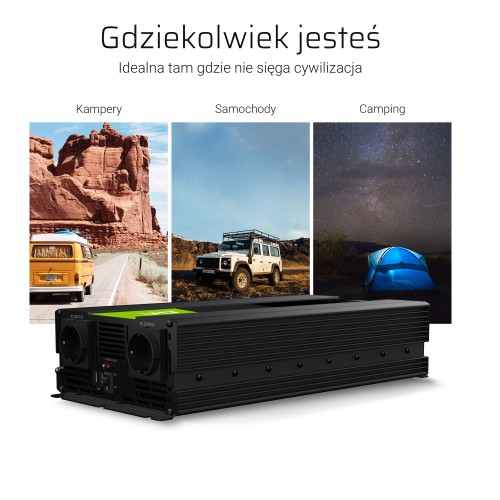 Green Cell Maitinimo inverteris nuo 12V iki 230V 2000W/4000W