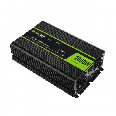 Green Cell Maitinimo inverteris nuo 12V iki 230V 2000W/4000W