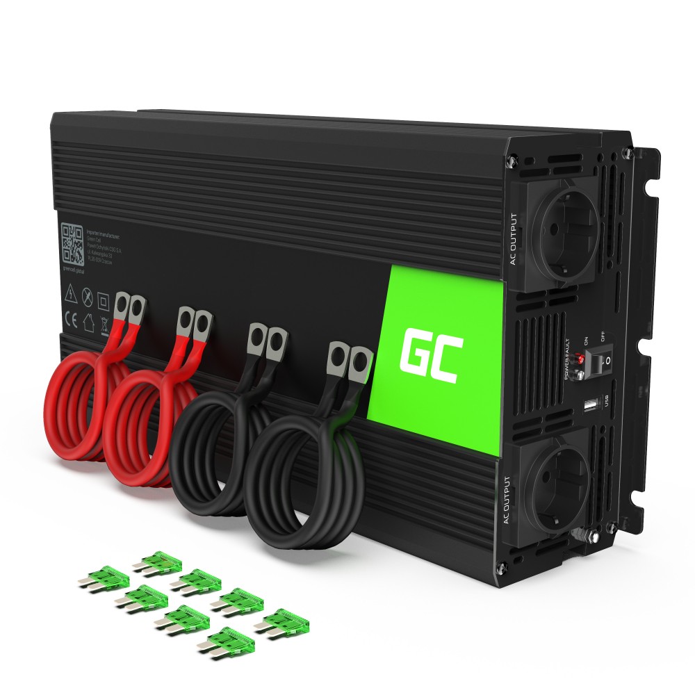 Green Cell Maitinimo inverteris nuo 24V iki 230V 2000W/4000W Green Cell Maitinimo inverteris nuo 24V iki 230V 2000W/4000W