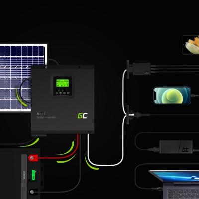 Saulės inverteris Off Grid keitiklis su MPPT Green Cell Saulės