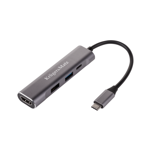 Adapteris (HUB) iš C tipo USB į HDMI/USB3.0/USB2.0/C