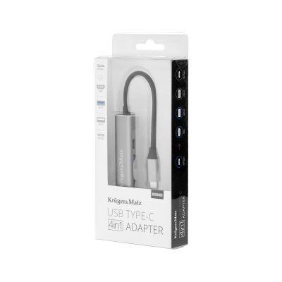 Adapteris (HUB) iš C tipo USB į HDMI/USB3.0/USB2.0/C