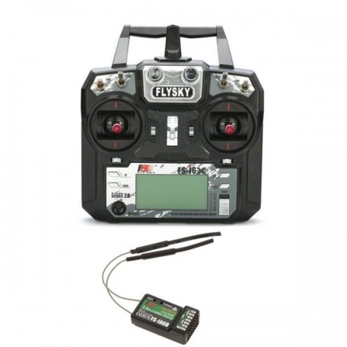 Siųstuvo ir imtuvo rinkinys FlySky FS-i6x + A6B-Pagrindinis