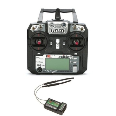 Siųstuvo ir imtuvo rinkinys FlySky FS-i6x + A6B-Pagrindinis