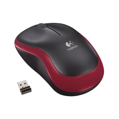 Belaidė pelė LOGITECH M185 Red-Namams ir Laisvalaikiui