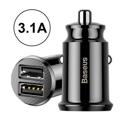 "Baseus Grain" automobilinis įkroviklis 2x USB 5V 3,1 A
