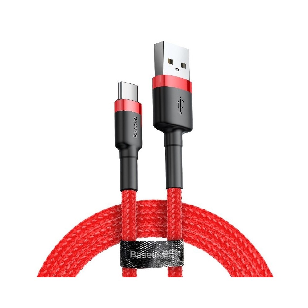 "Baseus Cafule USB-C kabelis 3A 0,5 m (raudonas)-Pagrindinis