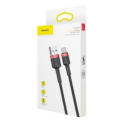 "Baseus Cafule" USB kabelis-C 3A 1m