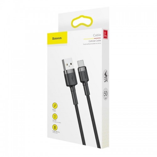 "Baseus Cafule" USB kabelis-C 2A 2m (pilkas+juodas)-Pagrindinis