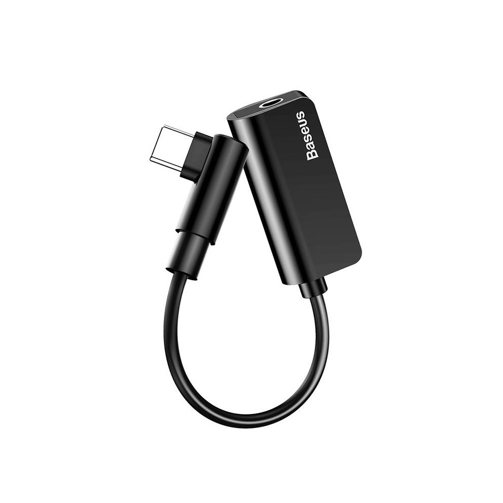 "Baseus L45" garso adapteris USB-C į 3,5 mm mini lizdą ir USB-C "Baseus L45" garso adapteris USB-C į 3,5 mm mini lizdą ir USB-C