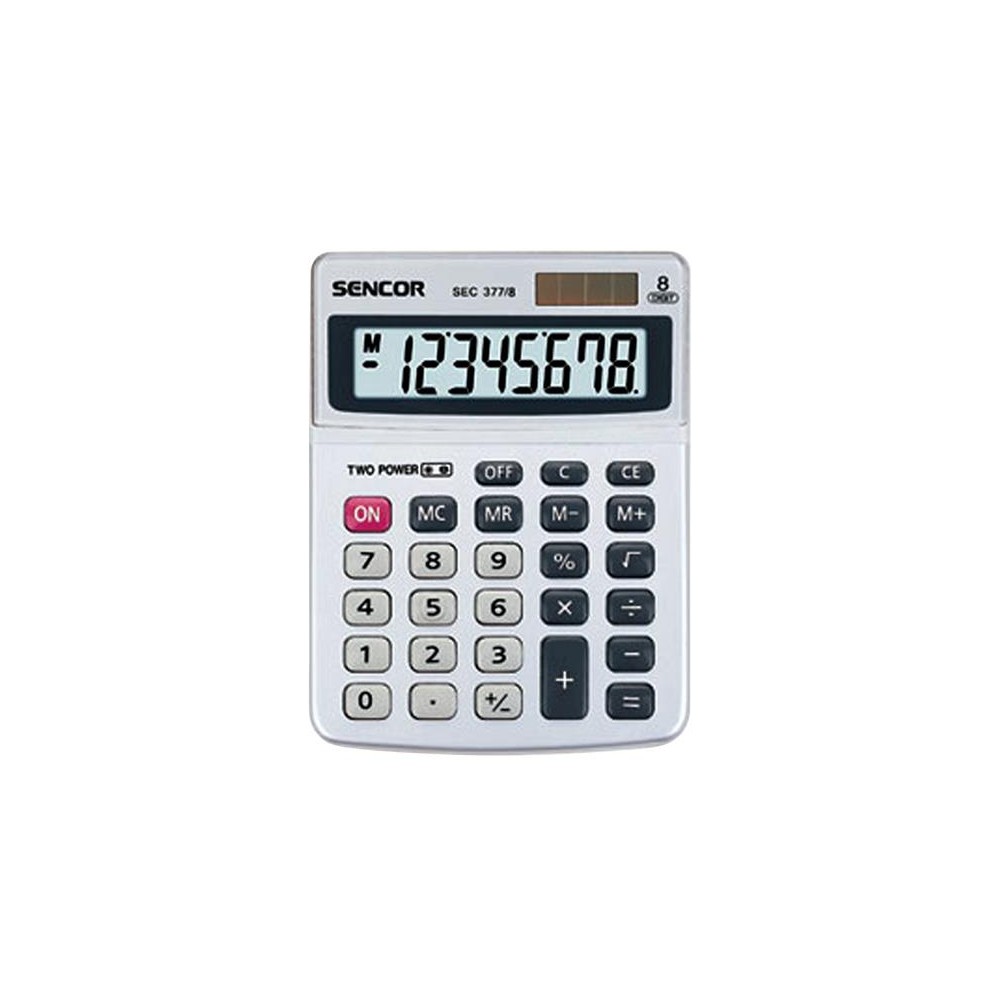 Skaičiuoklė SENCOR SEC 377/8 DUAL-Namams ir Laisvalaikiui