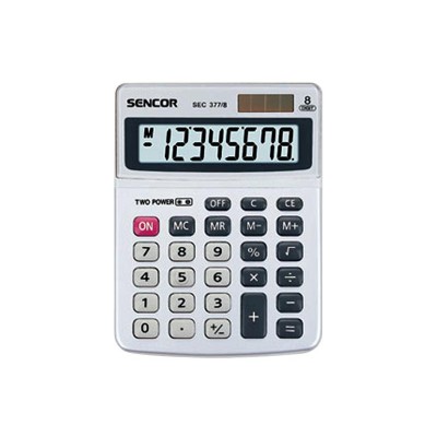Skaičiuoklė SENCOR SEC 377/8 DUAL-Namams ir Laisvalaikiui