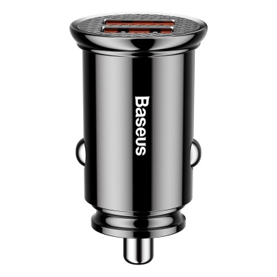"Baseus" žiedinis automobilinis įkroviklis 2xUSB QC3.0 5A 30W