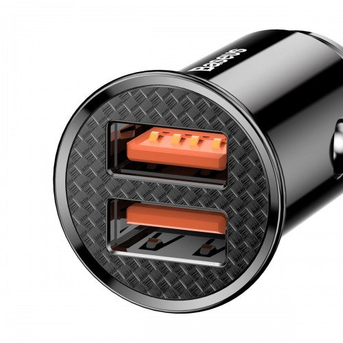 "Baseus" žiedinis automobilinis įkroviklis 2xUSB QC3.0 5A 30W