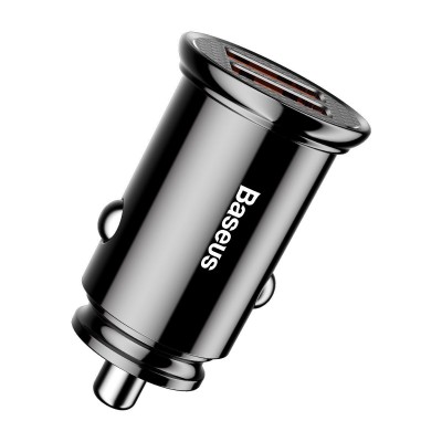 "Baseus" žiedinis automobilinis įkroviklis 2xUSB QC3.0 5A 30W