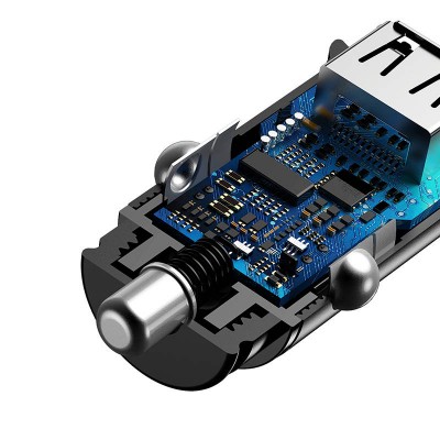 "Baseus" žiedinis automobilinis įkroviklis PD QC4.0+ 5A 30W