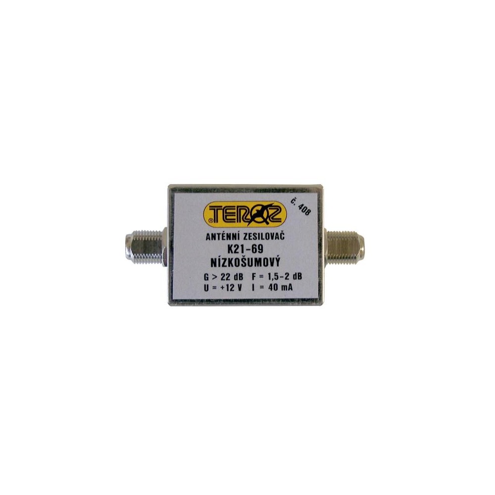 Antenos stiprintuvas TEROZ 408X, UHF, G22dB, F1.5dB, U99dBµV