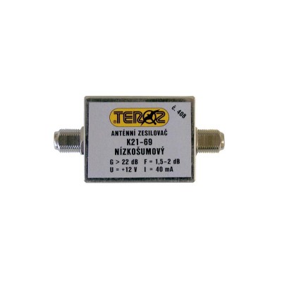 Antenos stiprintuvas TEROZ 408X, UHF, G22dB, F1.5dB, U99dBµV