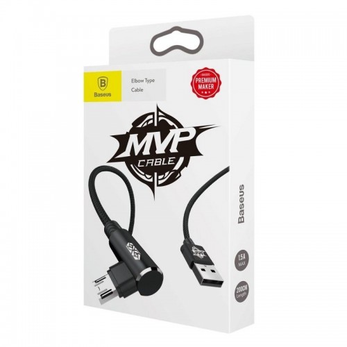 "Baseus MVP" alkūnės kabelis iš USB į micro USB 2A 1 m -