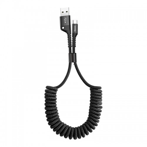 Baseus Spring-įkraunama USB-C kabelis 1 m 2A