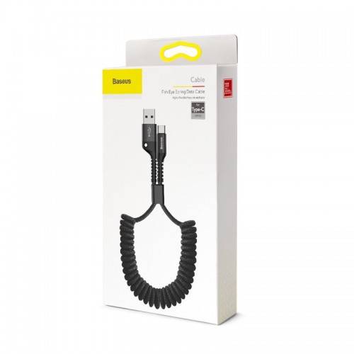 Baseus Spring-įkraunama USB-C kabelis 1 m 2A
