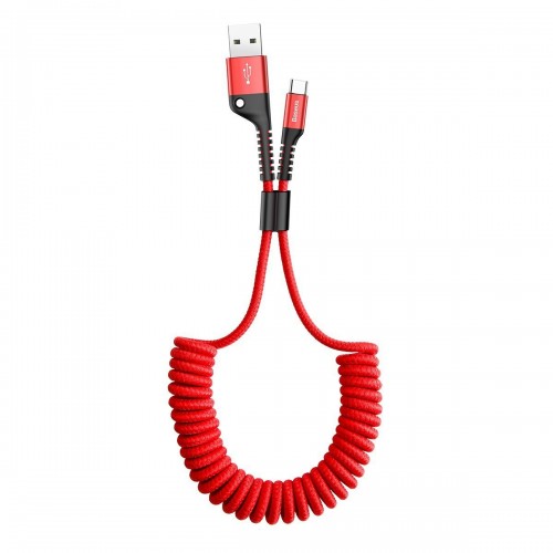 Baseus Spring-įkraunama USB-C kabelis 1 m 2A