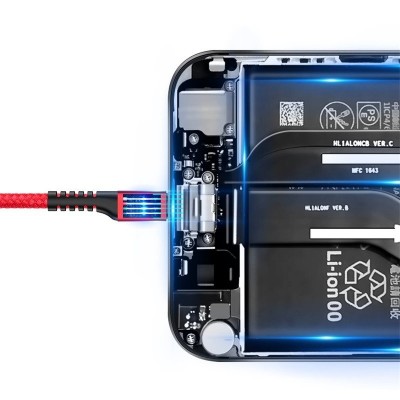 Baseus Spring-įkraunama USB-C kabelis 1 m 2A