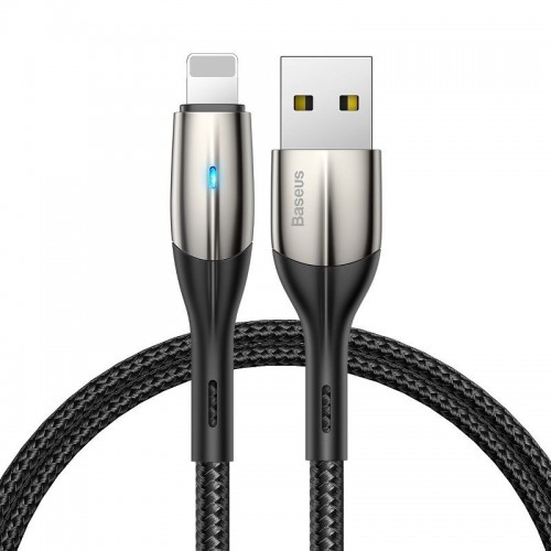 "Baseus" Lightning USB kabelis 1 m 2,4 A (juodas)-Pagrindinis