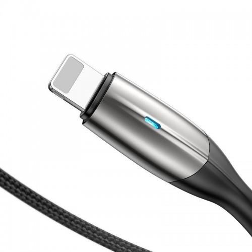 "Baseus" Lightning USB kabelis 1 m 2,4 A (juodas)-Pagrindinis