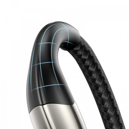 "Baseus" Lightning USB kabelis 1 m 2,4 A (juodas)-Pagrindinis