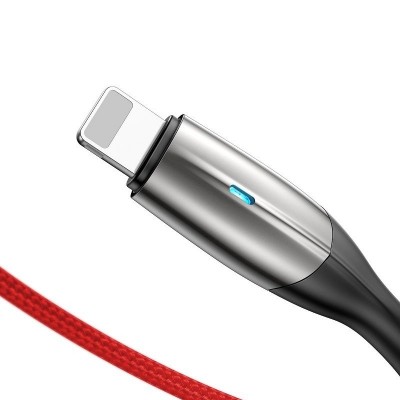 "Baseus" horizontalus "Lightning" kabelis su LED lempa 1 m 2,4