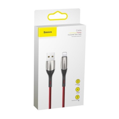 "Baseus" horizontalus "Lightning" kabelis su LED lempa 1 m 2,4