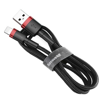 "Baseus Cafule" USB "Lightning" laidas 1,5A 2 m (juodas +