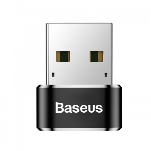 "Baseus USB-C į USB-A adapteris 3A (juodas)-Pagrindinis