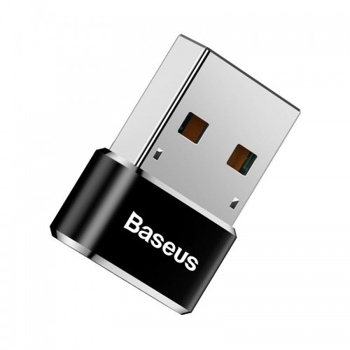 "Baseus USB-C į USB-A adapteris 3A (juodas)-Pagrindinis