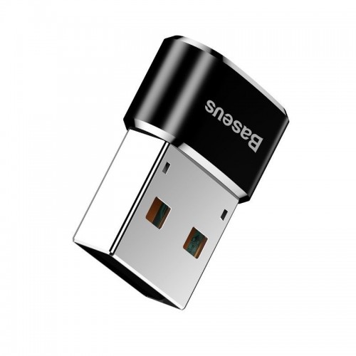 "Baseus USB-C į USB-A adapteris 3A (juodas)-Pagrindinis