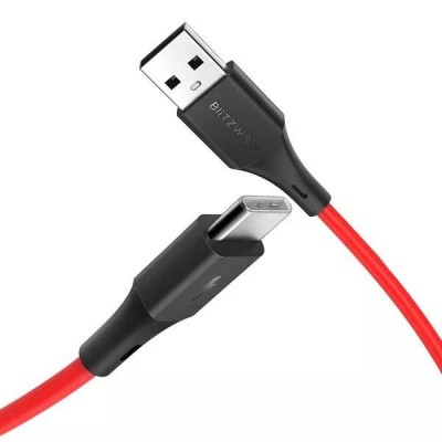 USB-C laidas BlitzWolf BW-TC15 3A 1,8 m (raudonas)-Pagrindinis